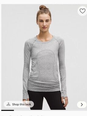 Lululemon Size 12 Swiftly Long Sleeve Hip Length (rip tag removed) in EUC